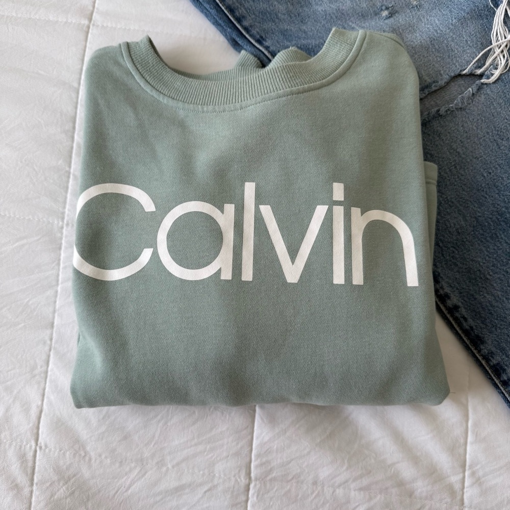 Calvin Green Women’s Sweatshirt Size Small - Picture 1 of 5